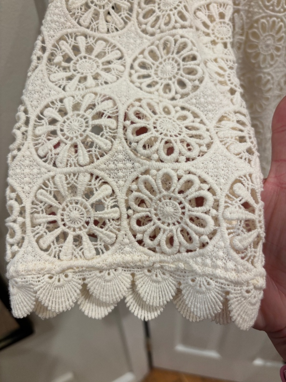 Beautiful Boden Poppy Ivory Lace Top Size 4